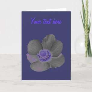 Donkere dromen Aangepast Wenskaart Anemone Kaart