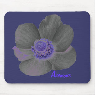  donkere dromen Anemone Flower Mousepad Muismat