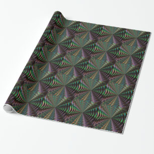 Donkere, dunne holografische patroonpixel cadeaupapier