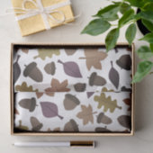 Donkere eikel en blad tissuepapier (Geschenk)