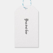 Donkere Eilandbloemen Cadeaulabel (Achterkant)