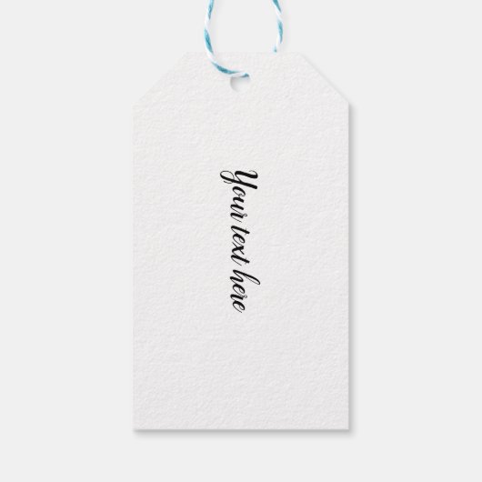 Donkere Eilandbloemen Cadeaulabel (Achterkant)