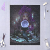 Donkere Elegante Romantische Gotische Tarot Lezer Tissuepapier (Craft)