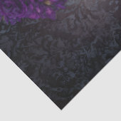 Donkere Elegante Romantische Gotische Tarot Lezer Tissuepapier (Detail)