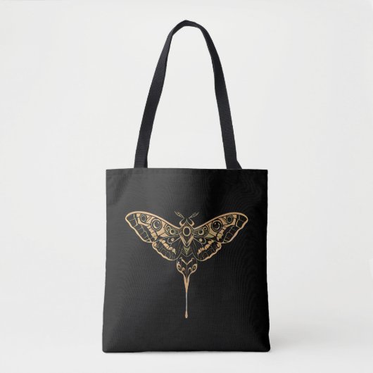 Donkere Elegantie Noir & Goud Draagtas (Voorkant)