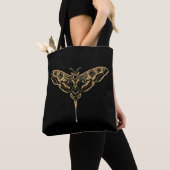 Donkere Elegantie Noir & Goud Draagtas (Dichtbij)