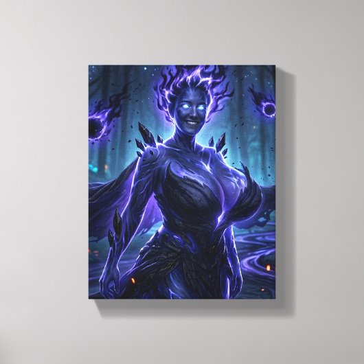 Donkere Elementaal Canvas Afdruk (Voorkant)