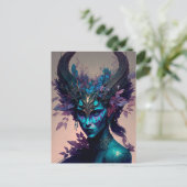 Donkere Elf Fantasy Art Briefkaart (Staand voorkant)