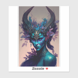 Donkere Elf Fantasy Art Sticker