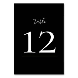 Donkere en Moody Ferns Moderne wedstabel Kaart