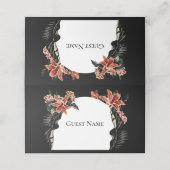 Donkere en Moody  trouwkaarten (Buitenkant ongevouwen)