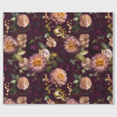 Donkere en Mooie Bruiloft Inpakpapier (Vlak)