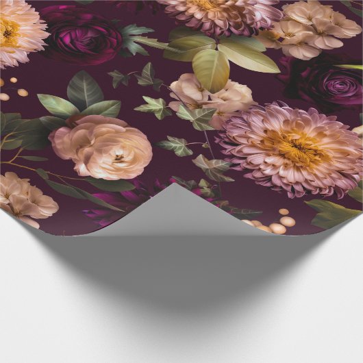 Donkere en Mooie Bruiloft Inpakpapier (Hoek)