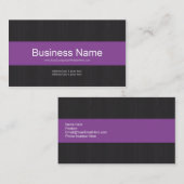 Donkere en Paarse professionele Visitekaartje (Voorkant / Achterkant)