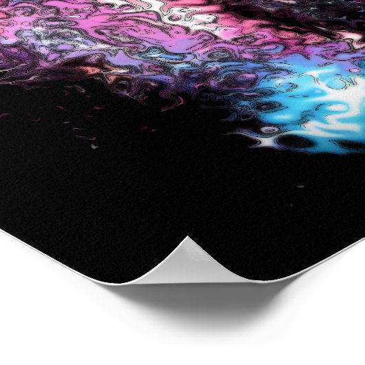 Donkere engel v1 - patroonpareidolia poster (Hoek)