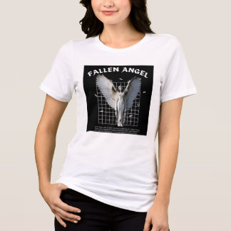 Donkere esthetische gevallen engel gotische grafis Tri-Blend shirt