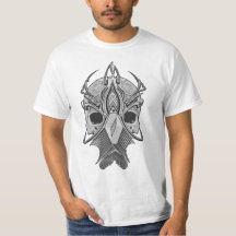 Donkere Etherische Krijger Masker Illustratie