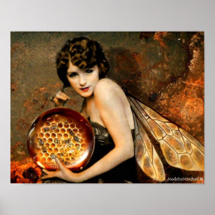 Donkere, eyed Bee Fae Poster