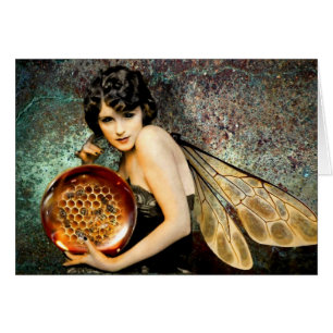 Donkere eyed Blue bee Fae