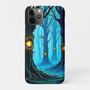 Donkere Fantasy Oogbal Bosontwerp iPhone 11 Pro Hoesje