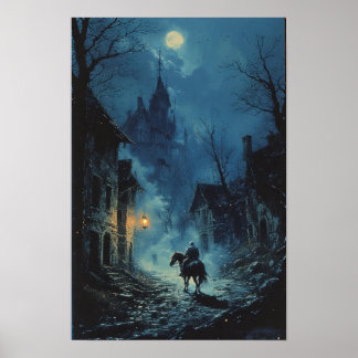 Donkere Fantasy Ridder Poster