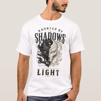 Donkere Fantasy Schaduw en Licht Grafisch T-shirt