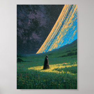 Donkere Fantasy Sterrennacht Poster |