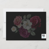 Donkere flora Afstuderen aankondiging (Achterkant)