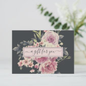  donkere Floral Logo | Cadeaubon (Staand voorkant)