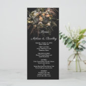 Donkere Floral Menu (Staand voorkant)