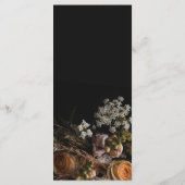 Donkere Floral Menu (Achterkant)