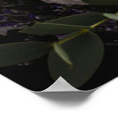 Donkere  Floral Poster (Hoek)