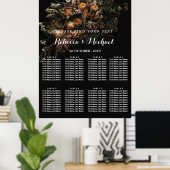 Donkere  Floral Poster (Thuiskantoor)