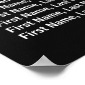 Donkere  Floral Poster (Hoek)