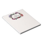 Donkere Florals Notitieblok (Schuin)