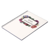 Donkere Florals Notitieboek (Linkerzijde)