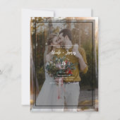 Donkere foto Tint Overlay 3 Moderne minimale bruil Kaart (Voorkant)