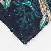 Donkere fractale elegantie fleece deken (Hoek)