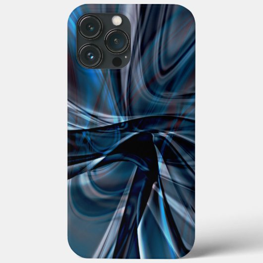 Donkere gebogen, overlappende verdraaide lijnen Case-Mate iPhone case (Achterkant)