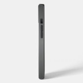 Donkere, geborstelde metalen blik Case-Mate iPhone case (Achterkant / Links)