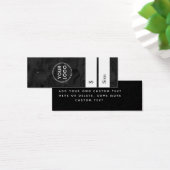 Donkere gemarmerde zwarte prijs label mini visitekaartjes (Bureau)