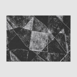 Donkere Geometric Grunge Pattern afdrukken Tissuepapier