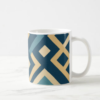 Donkere geometrische ontwerp koffiemok