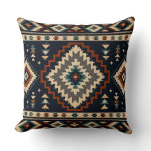 Donkere geometrische textielpatroon – Marinecrème