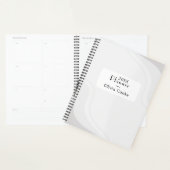 Donkere gepersonaliseerde jaarplanner met aangepas planner (Display)