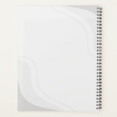 Donkere gepersonaliseerde jaarplanner met aangepas planner (Achterkant)