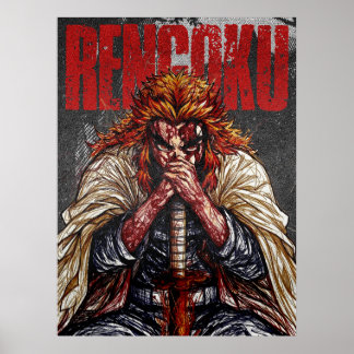 Donkere Getextureerde Anime Schets Kunst Poster