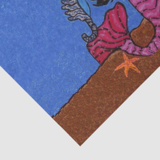 , donkere, gevlekte zeemeervis tissuepapier (Detail)