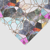 Donkere Glas in lood ontkoppeling Tissuepapier (Detail)