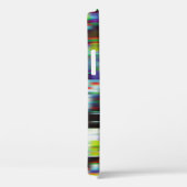 Donkere glitch achtergrond, illustratie. Zwart, bl Case-Mate iPhone Case (Achterkant / Rechts)